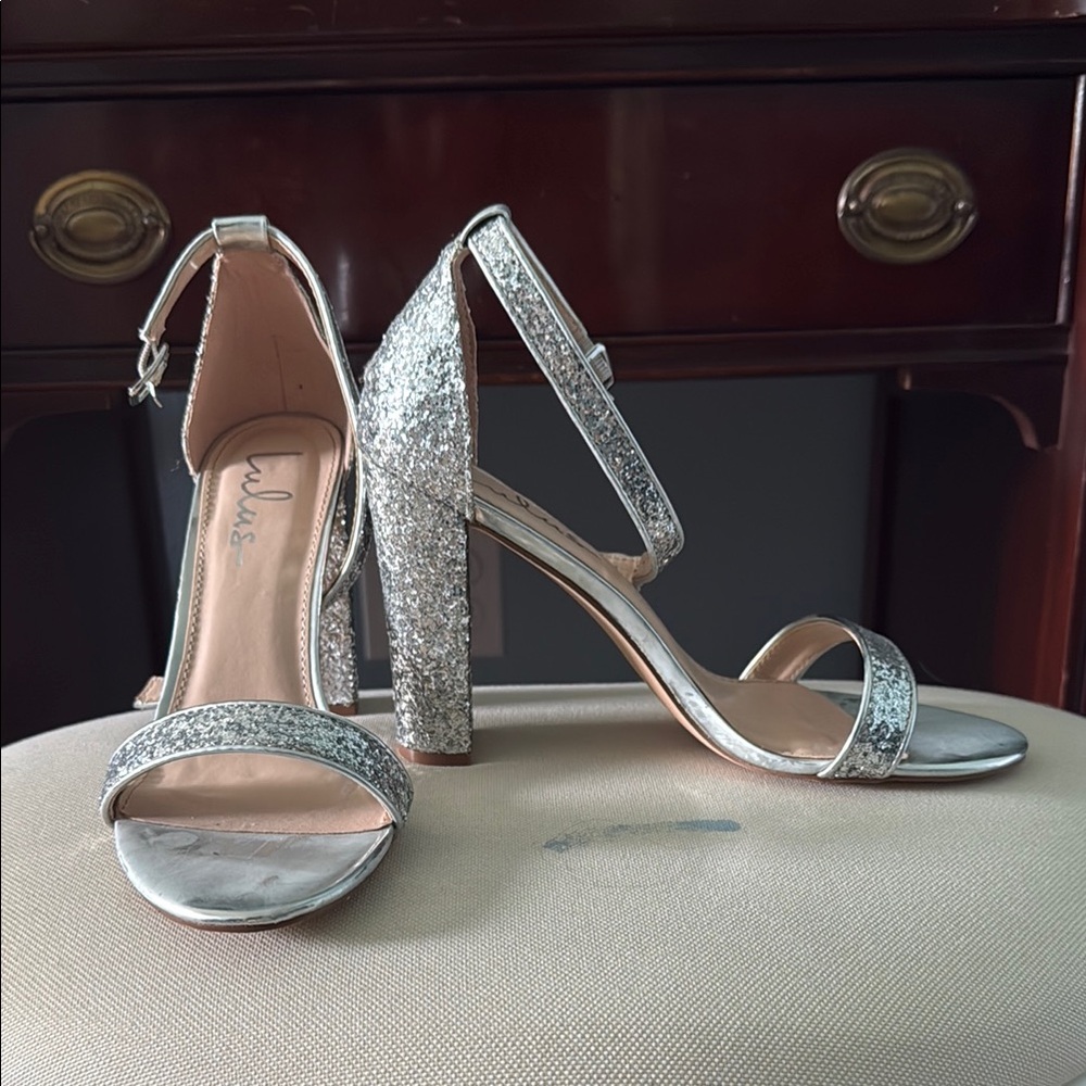 Lulu's Silver Stiletto Heels